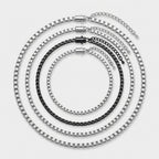 Men's Box Chain Bracelet Set