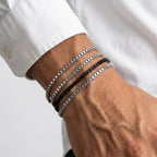 Men's Box Chain Bracelet Set