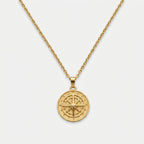 Men's Compass Pendant Necklace