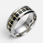 Men's Cross Grid Ring