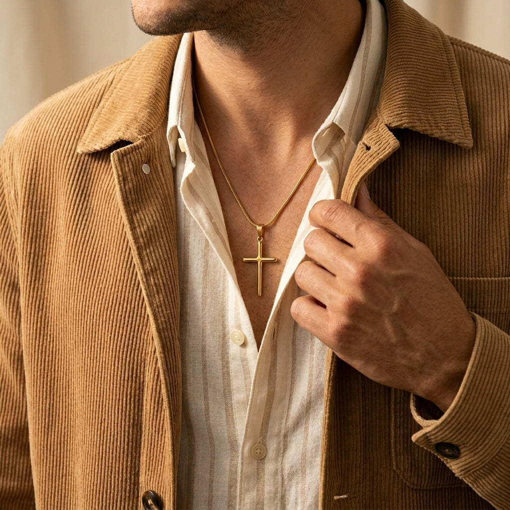 Men's Cross Pendant Necklace