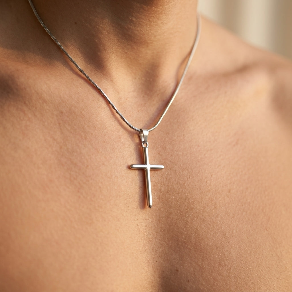 Men's Cross Pendant Necklace