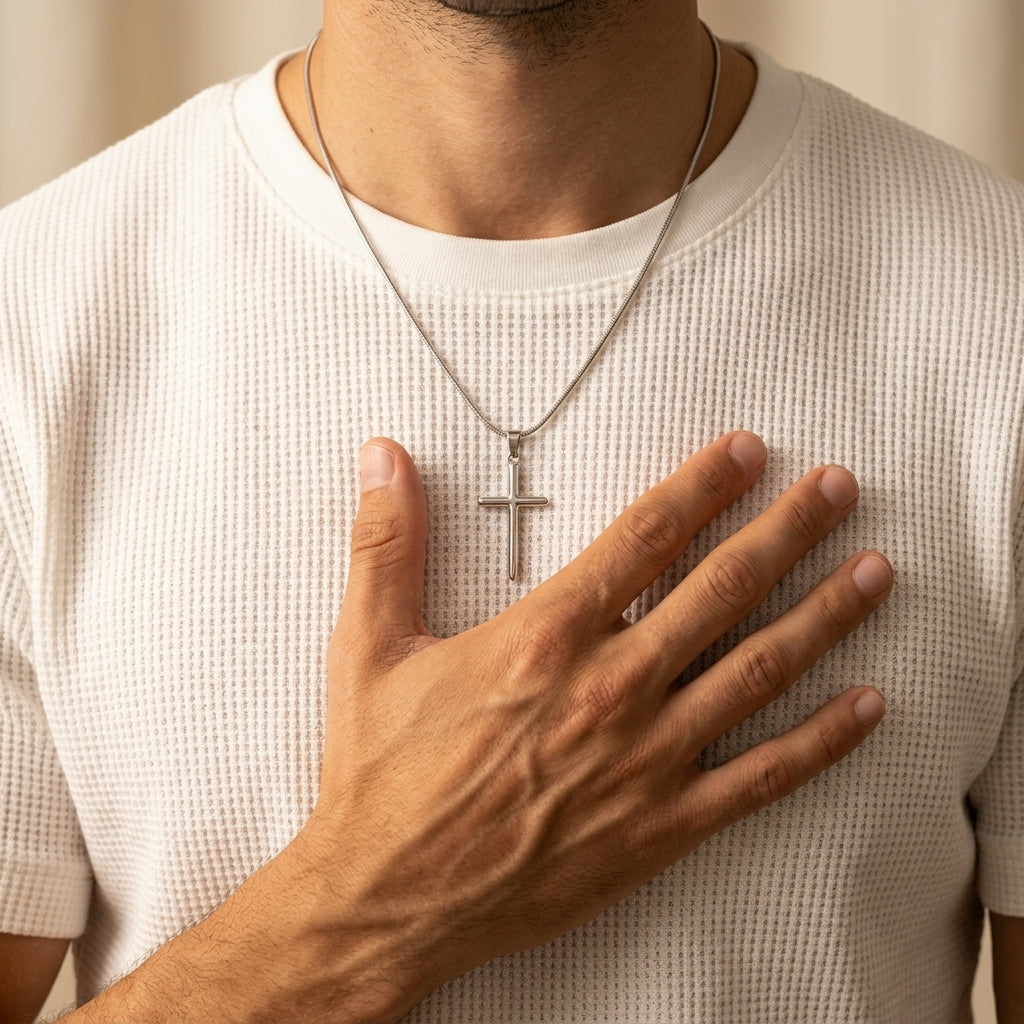 Men's Cross Pendant Necklace