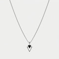 Men's Double Triangle Pendant Necklace