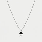 Men's Double Triangle Pendant Necklace