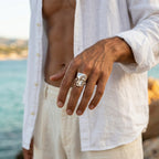 Men's Face Profile Ring
