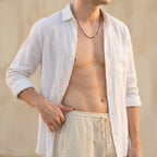 Men's Faceted Bar Necklace