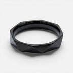 Men's Geometric Faceted Ring