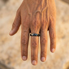 Men's Geometric Faceted Ring