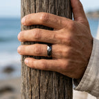 Men's Geometric Faceted Ring