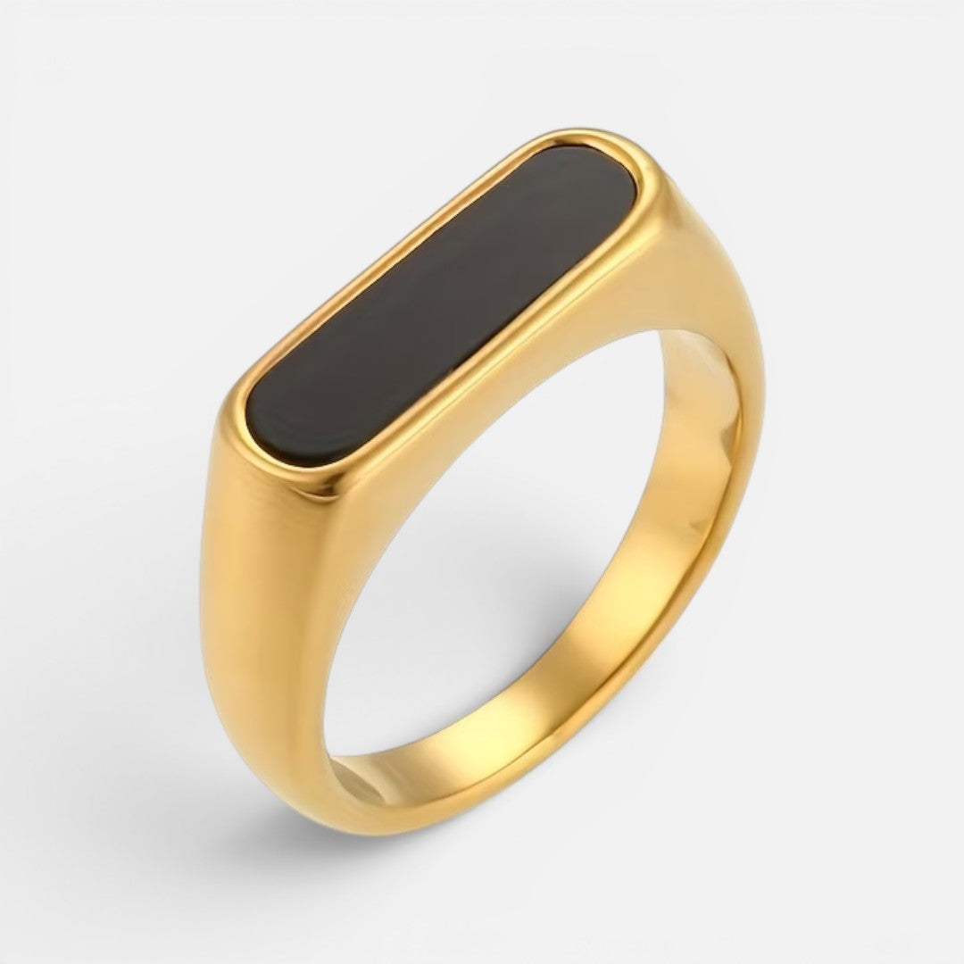 Men's Inlay Signet Ring