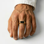 Men's Inlay Signet Ring