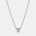 Men's Ribbed Barrel Pendant Necklace