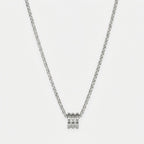 Men's Ribbed Barrel Pendant Necklace