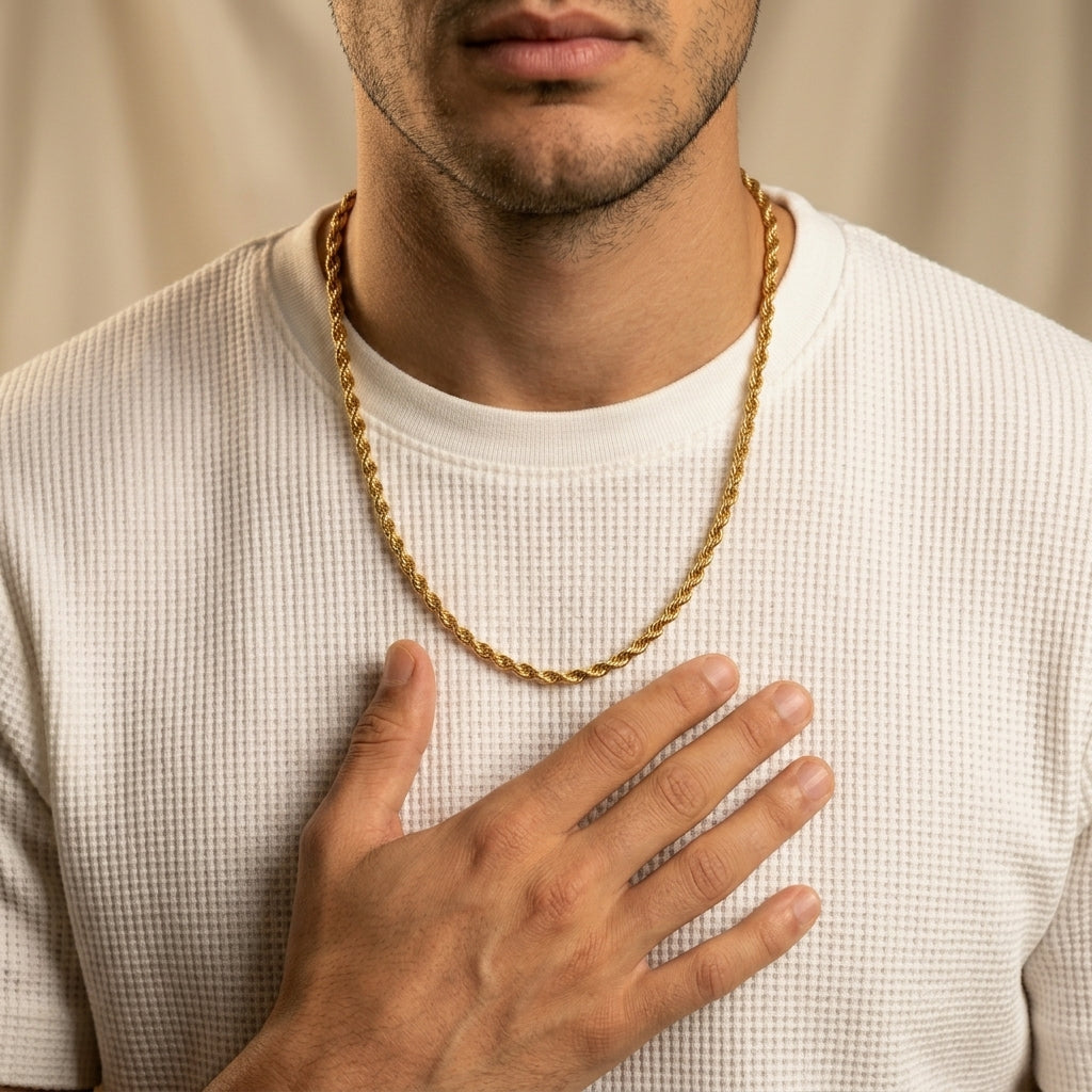 Men's Rope Chain Necklace