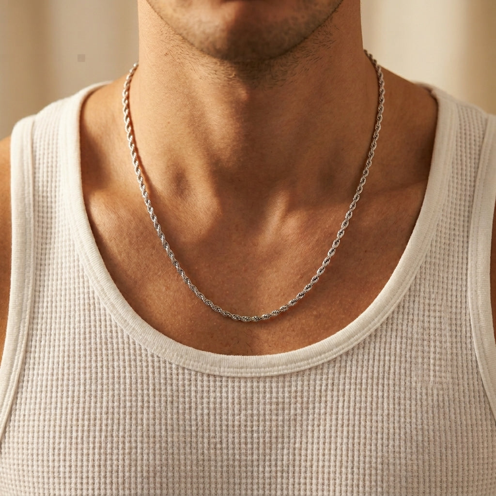 Men's Rope Chain Necklace