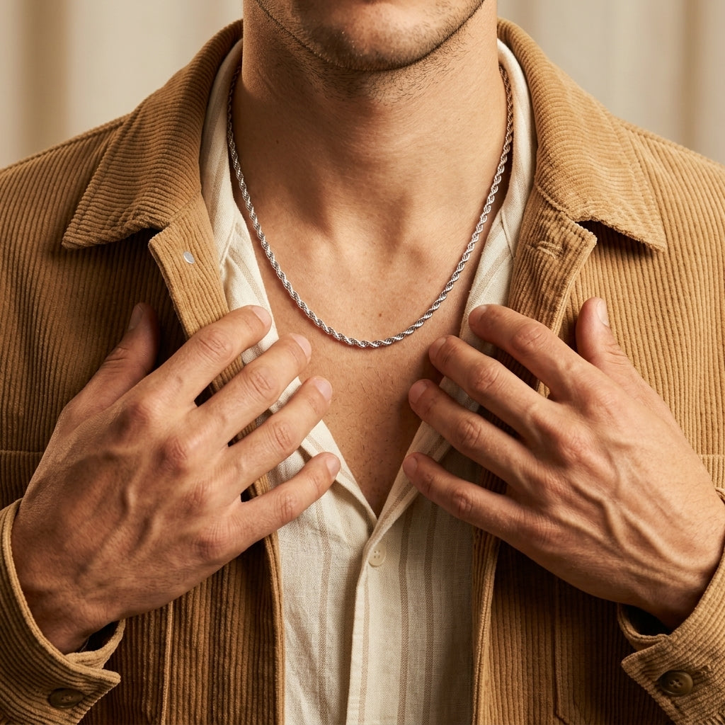 Men's Rope Chain Necklace