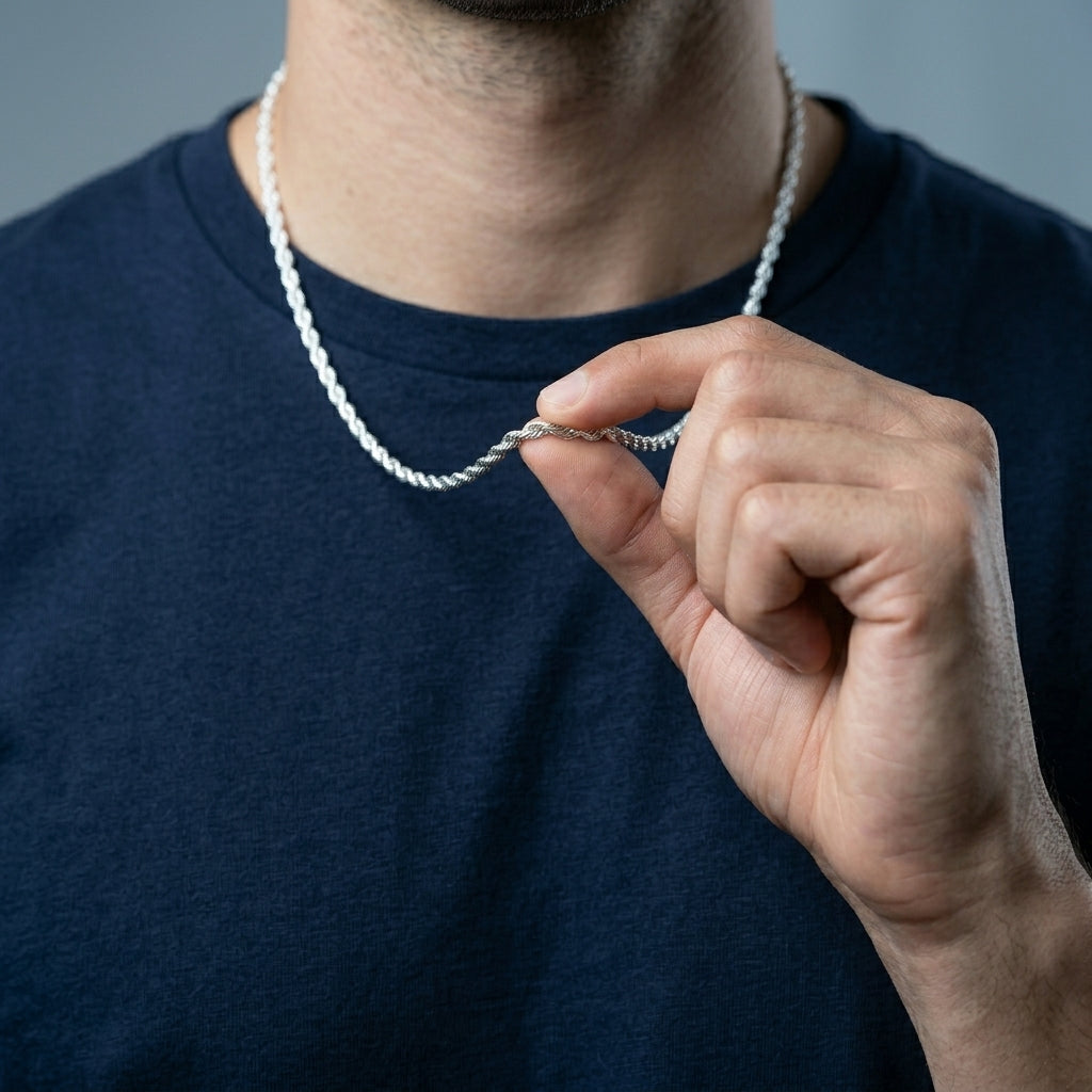 Men's Rope Chain Necklace