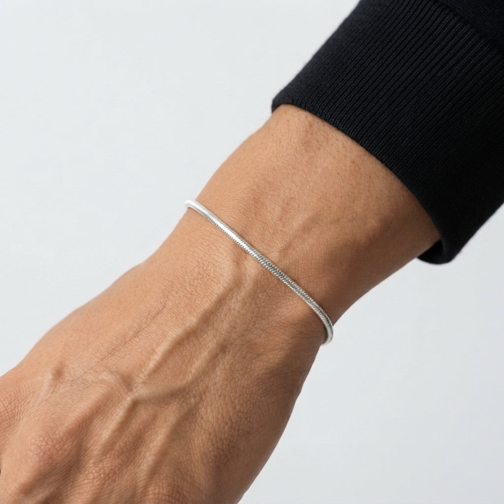 Men's Round Snake Chain Bracelet