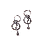 Men's Snake Dangle Earrings