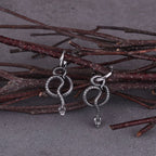 Men's Snake Dangle Earrings