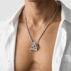 Men's Triangle Pendant Necklace