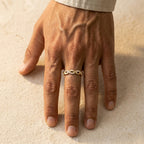 Men's Twisted Crystal Ring