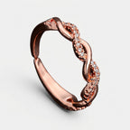 Men's Twisted Crystal Ring