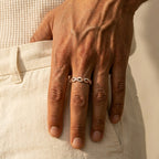 Men's Twisted Crystal Ring