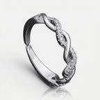 Men's Twisted Crystal Ring