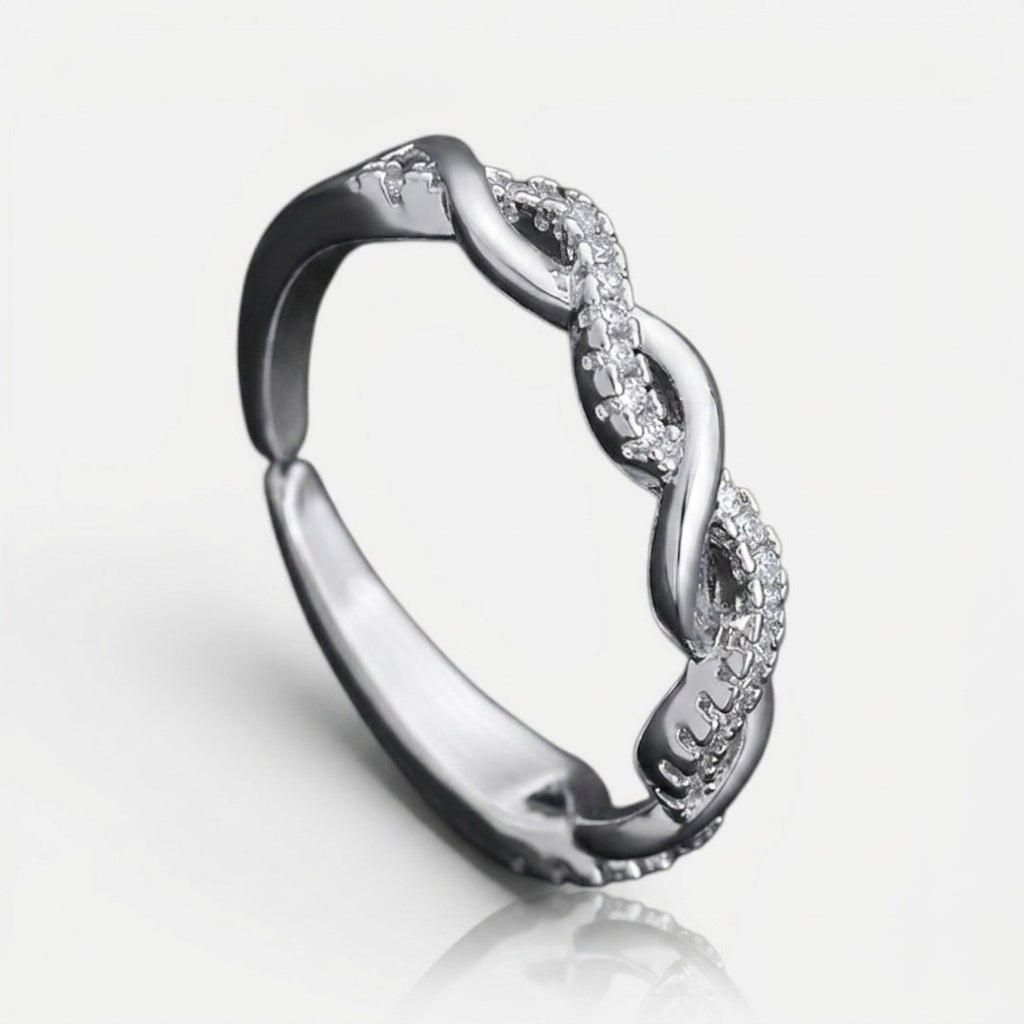 Men's Twisted Crystal Ring