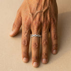 Men's Twisted Crystal Ring