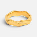 Men's Wavy Band Ring