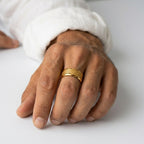 Men's Woven Inlay Ring