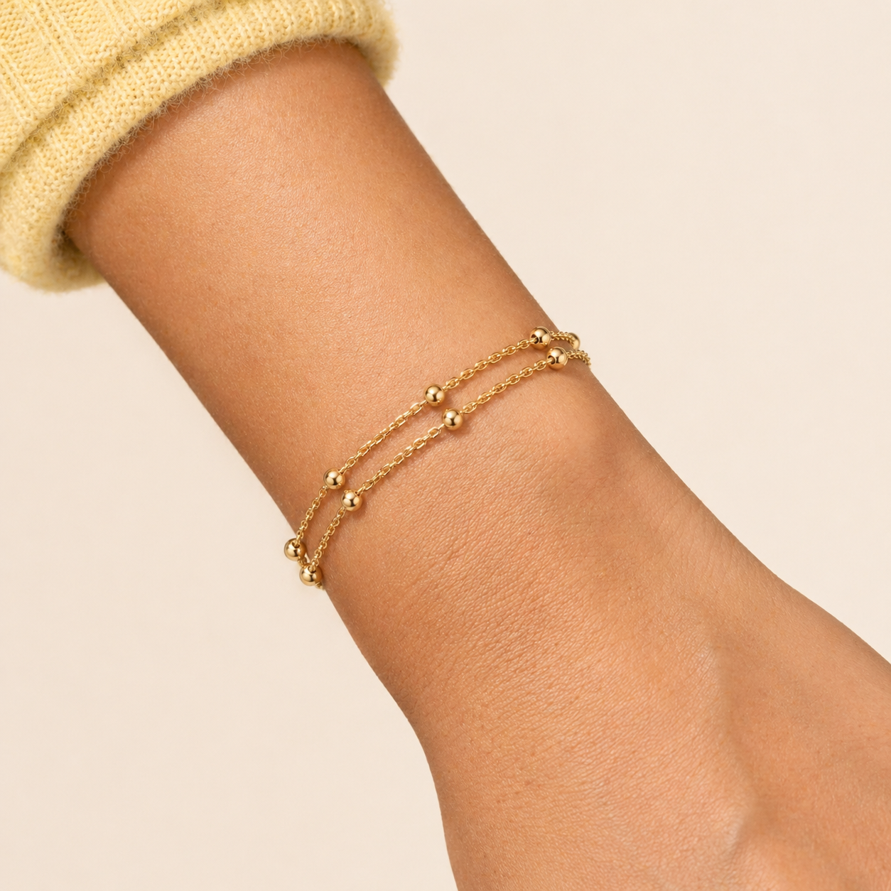 Women's Double-Layer Satellite Chain Bracelet