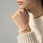 Women's Ball End Open Cuff Bangle