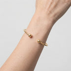 Women's Ball End Open Cuff Bangle