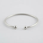 Women's Ball End Open Cuff Bangle