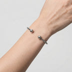 Women's Ball End Open Cuff Bangle