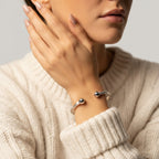 Women's Ball End Open Cuff Bangle