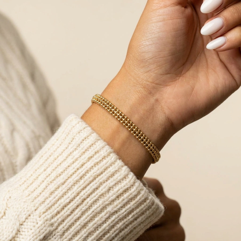 Women's Beaded Chain Bracelet