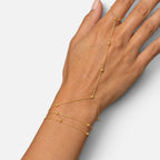 Women's Beaded Hand Chain Bracelet