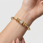 Women's Beaded Crystal Cuff Bangle