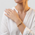 Women's Beaded Crystal Cuff Bangle