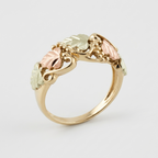 Women's Beaded Leaf Ring