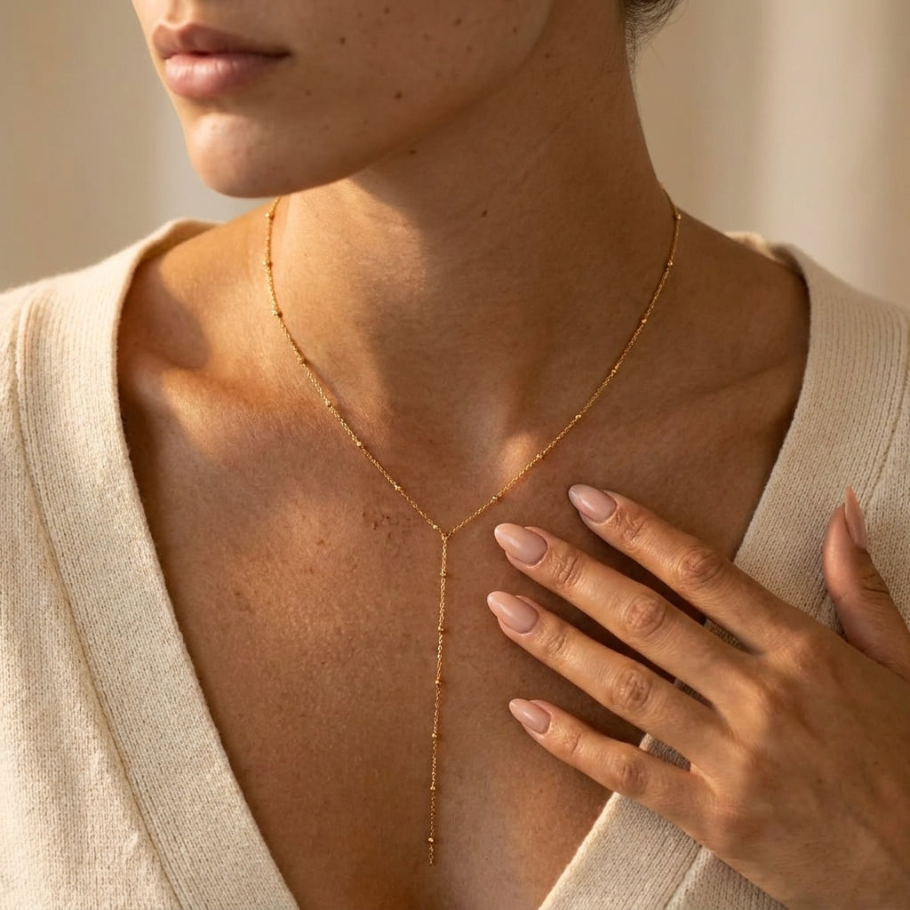 Women's Beaded Y Necklace