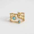 Women's Blue Stone Celestial Ring