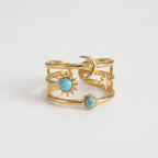 Women's Blue Stone Celestial Ring