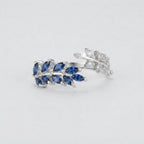 Women's Blue Stone Open Ring