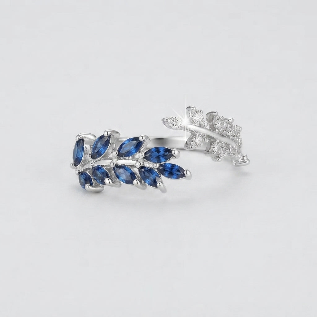 Women's Blue Stone Open Ring